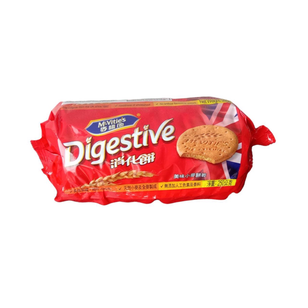

MCVITIES DIGESTIVE BISCUIT 250 GR / BISKUIT DIGESTIVE