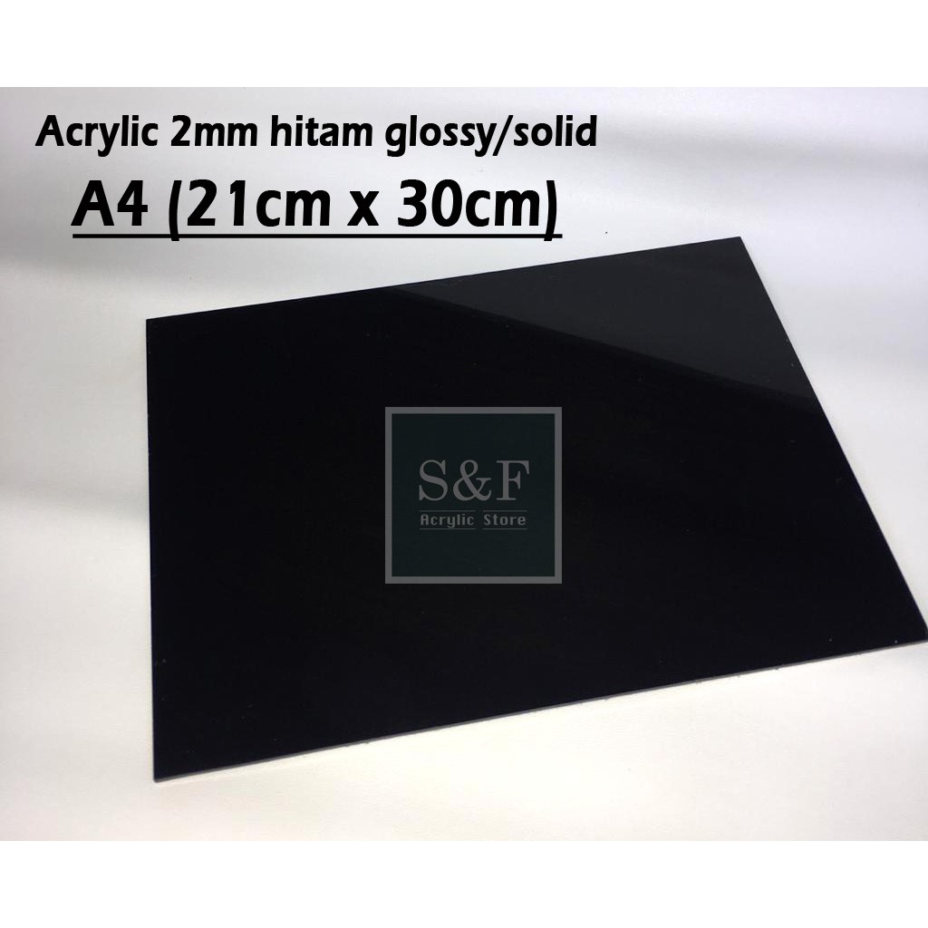 ACRYLIC HITAM 2MM / AKRILIK HITAM / AKRILIK / ACRYLIC / AKRILIK LEMBARAN / FOTO PRODUK / ACRYLIC A4