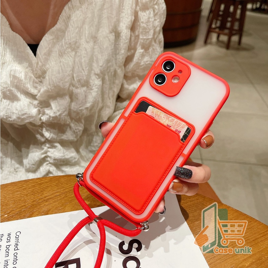 SOFTCASE SLINGCASE LANYARD AERO SLOTCARD XIAOMI REDMI NOTE 10 PRO POCO F1 M3 X3 PRO F3 5G Mi 11 LITE CS4242