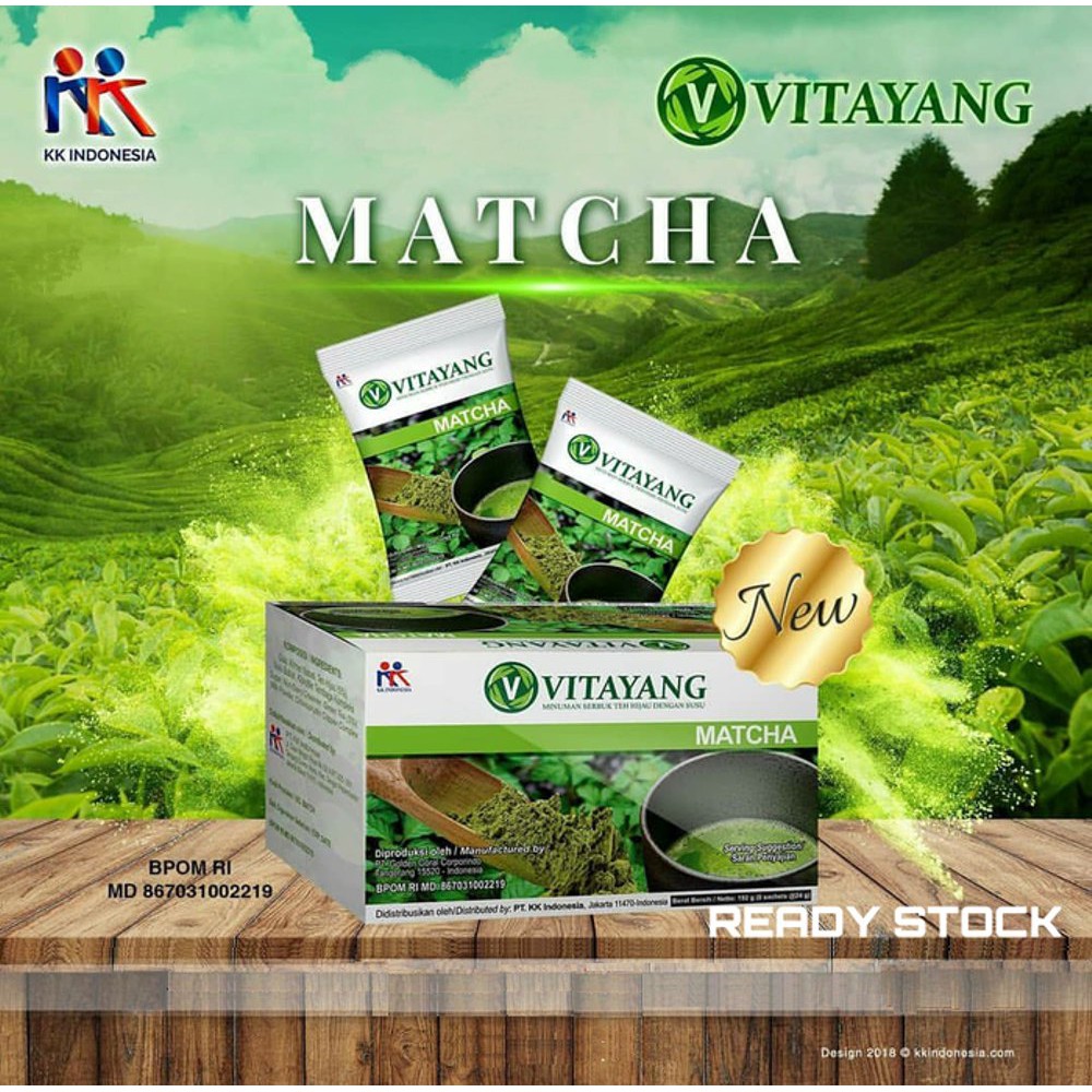 

Vitayang Matcha - Vitayang Matcha Minuman Teh Hijau - Vitayang Green Tea Asli 100% Original