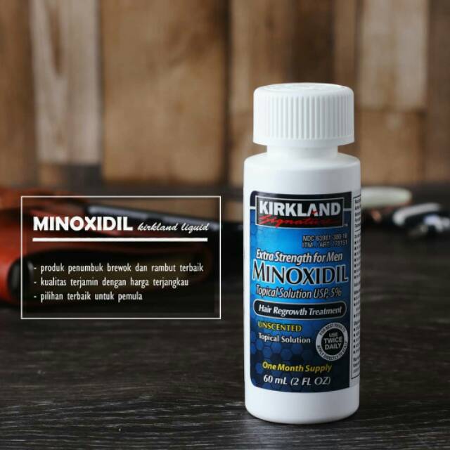 MINOXIDIL 5% KIRKLAND ORIGINAL 100% ( penumbuh rambut jenggot dan brewok )