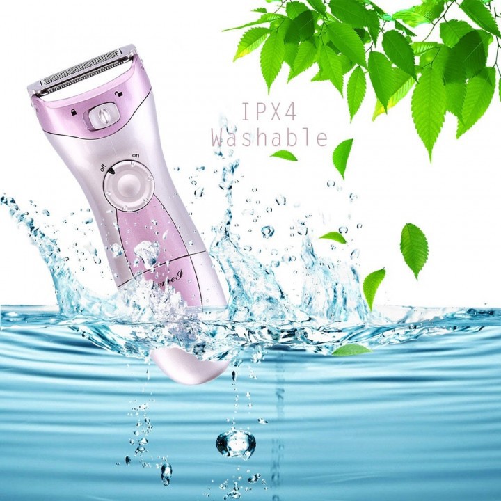 KEMEI KM-200A Rechargeable Electric Hair Remover Washable Epilator