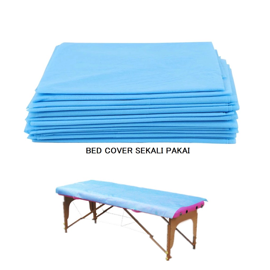 Disposable Bed Cover Sekali Pakai Alas Matras Massage Pijat Eyelash Extension Non-Woven