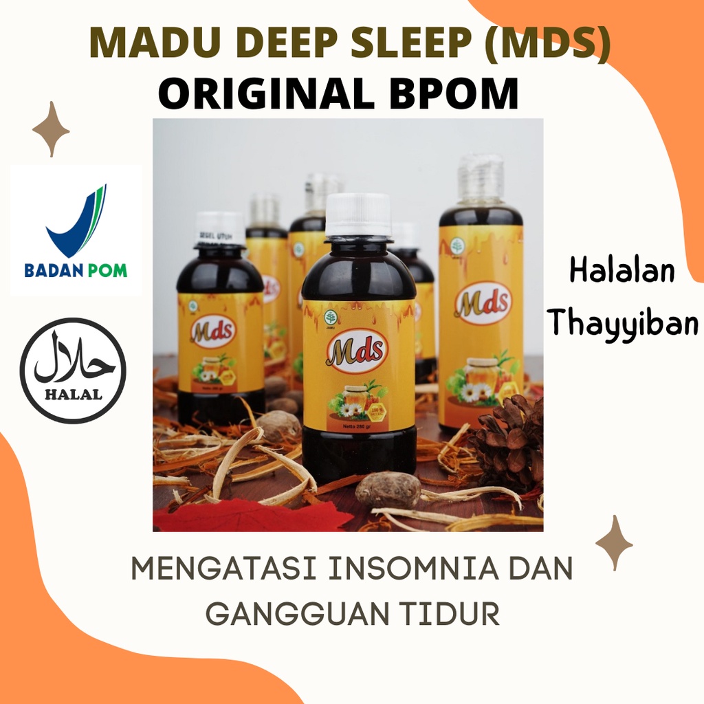 Madu Deep Sleep Herbal Insomnia Obat Susah Tidur Cair Obat Insomnia Akut Alami BPOM