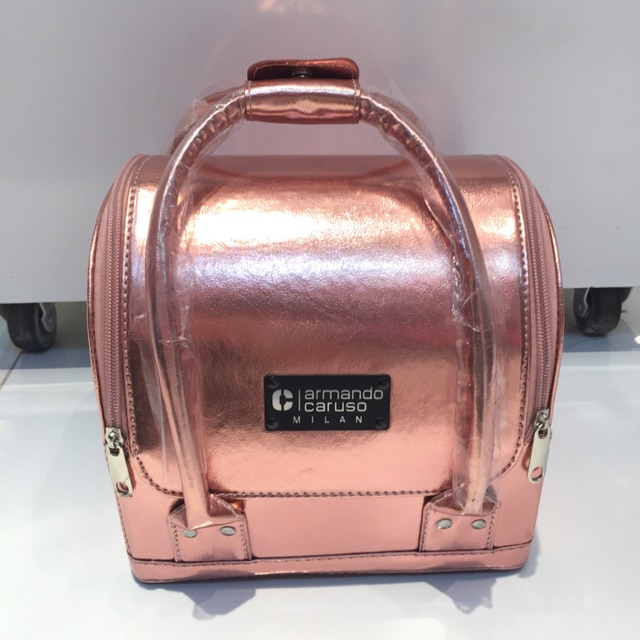 Armando Caruso - beauty case tas kosmetik tempat make up murah original rose gold