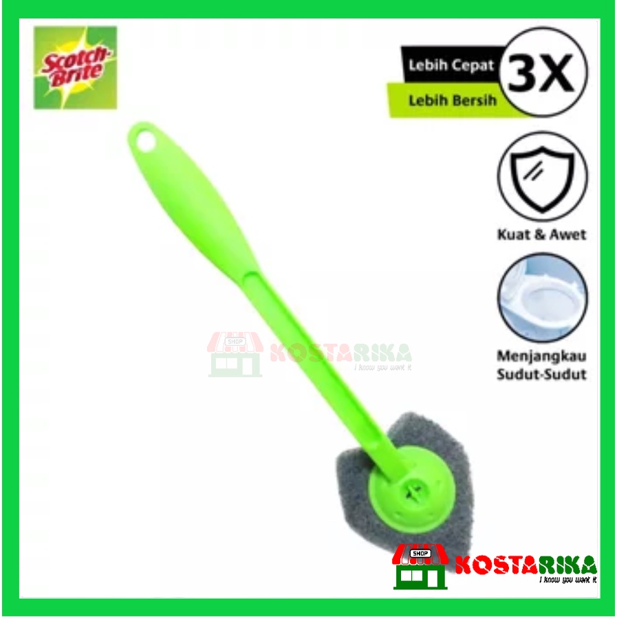 Scotch Brite 3M Penggosok Toilet Duduk ID 55 Sikat Sudut Kloset  Sikat WC Toilet Brush Scotch bri