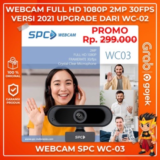 SPC WC03 Webcam Full HD 1080P 2MP 30FPS USB Crystal Clear Rotate 360 with Microphone Universal