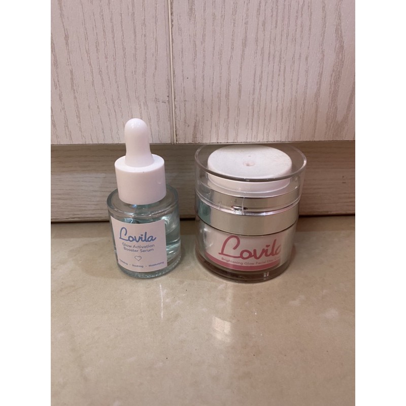 Lovila serum and day cream preloved
