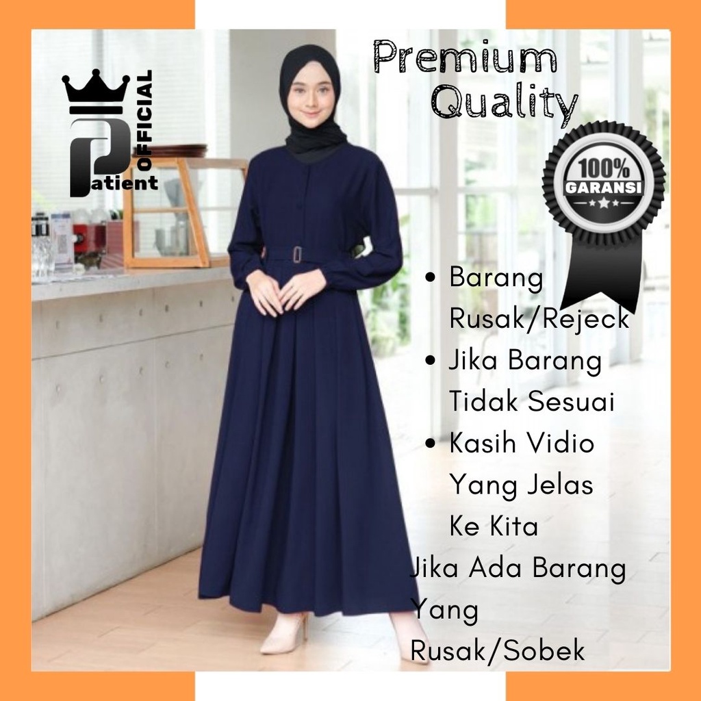 Baju Gamis Terbaru Gamis Remaja Kekinian Modern 2021 Wanita Dress Sarah Maxy Warna Lemon