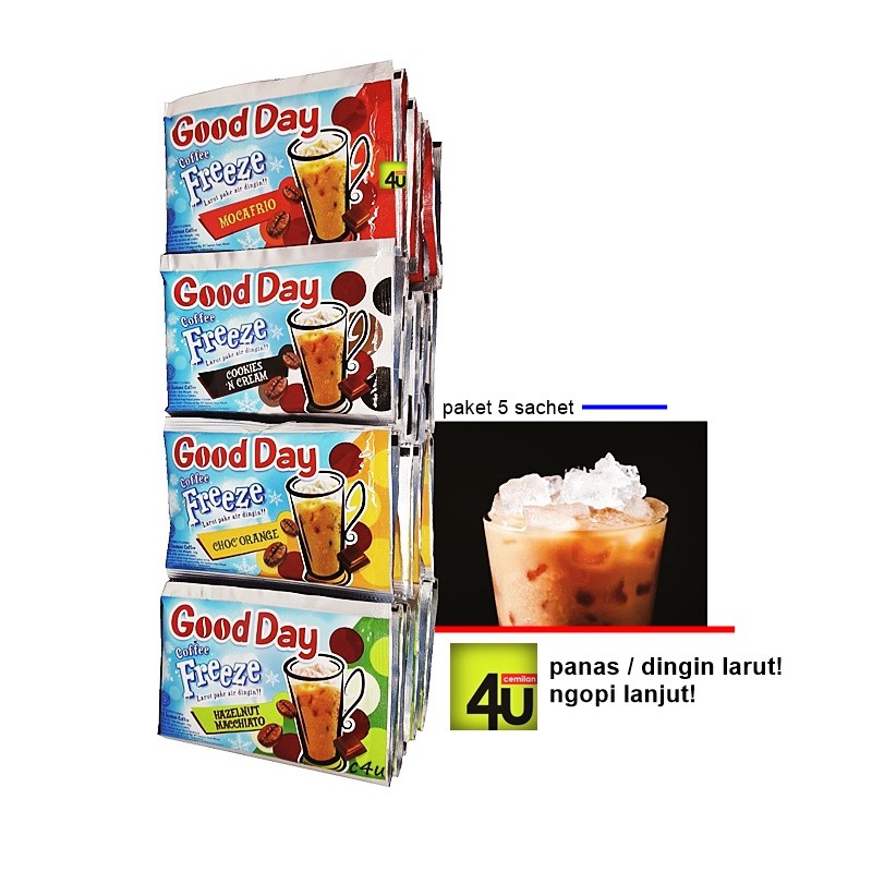 

[5 SACHET] Good Day FREEZE - Minuman Serbuk Kopi Instan