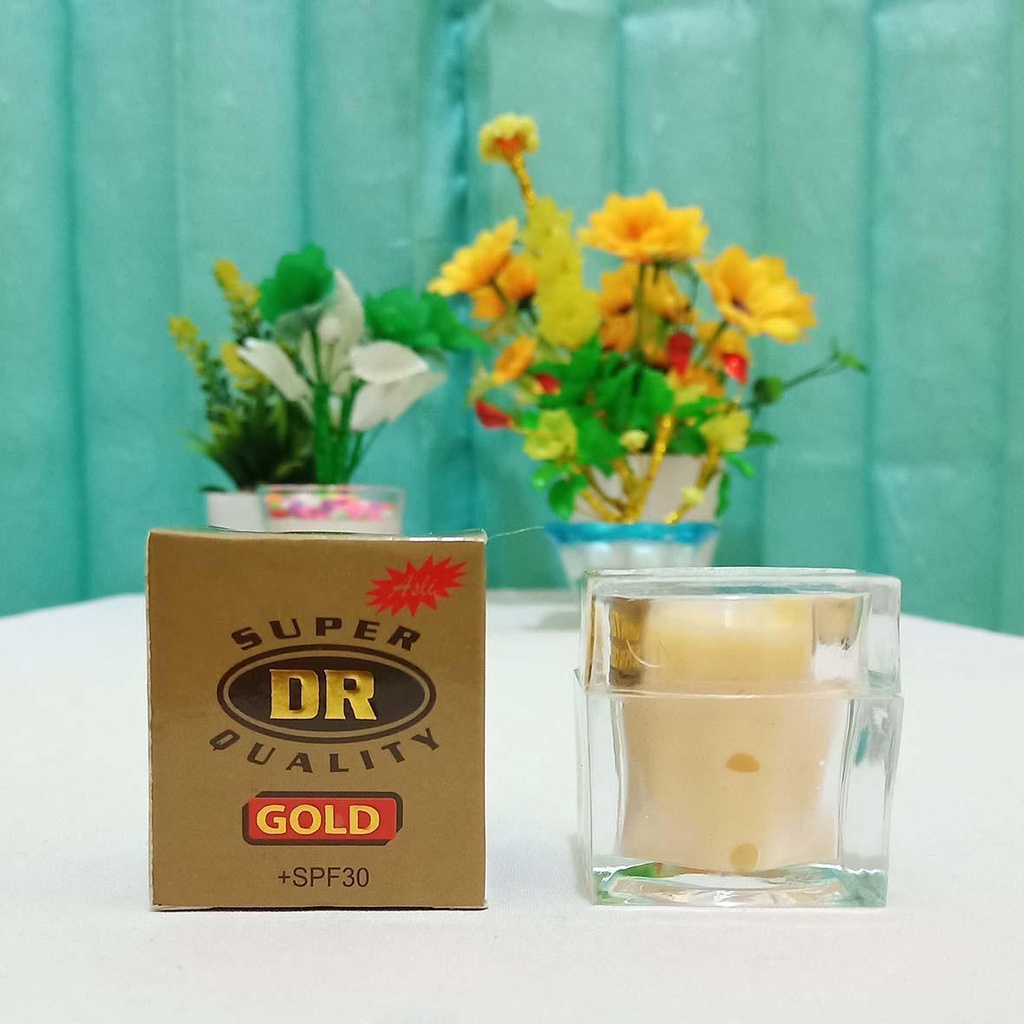 Cream DR Gold Super Quality Cream Pemutih Wajah Original +SPF30 Pot Timbul