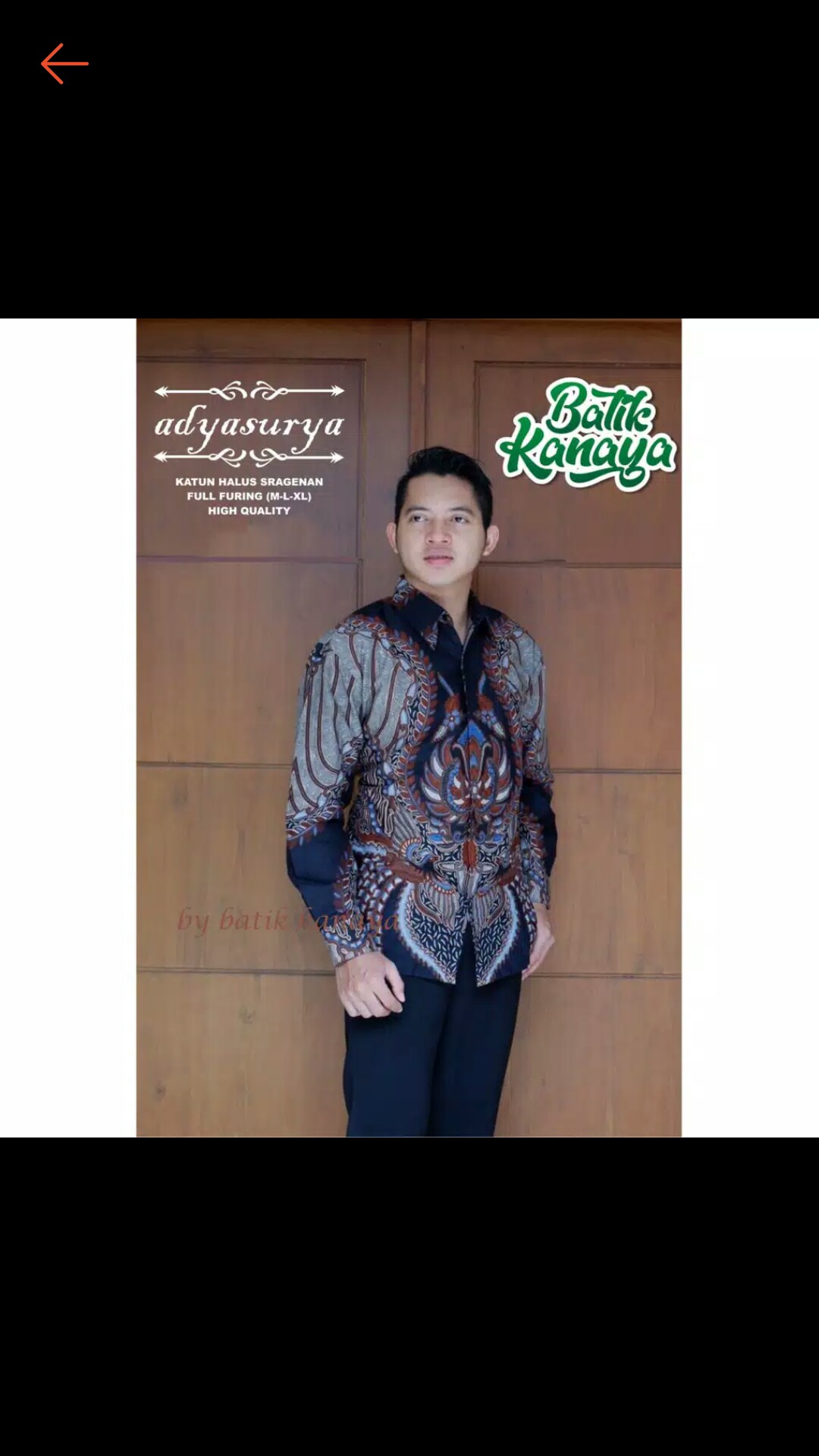 Batik Solo Kemeja Batik Pria Panjang Adyasurya Kanaya 145.000