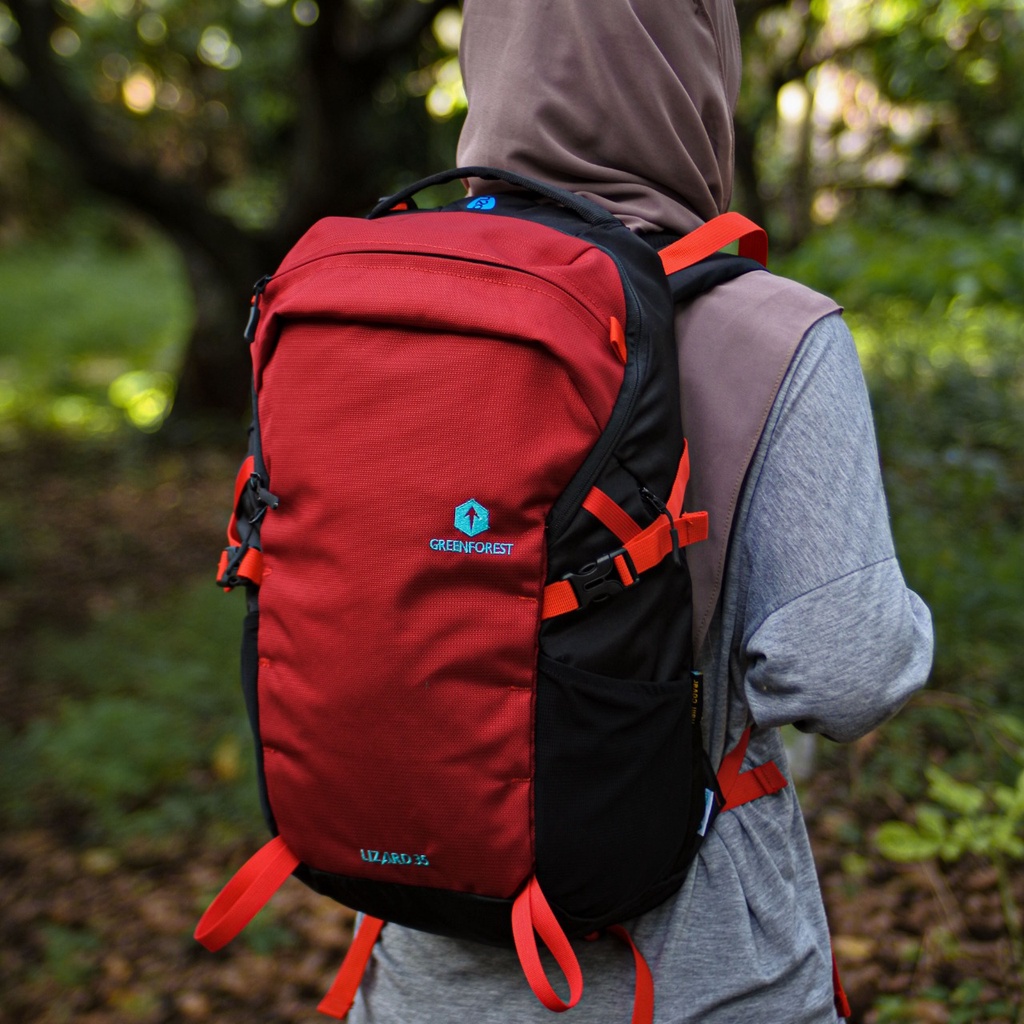 TAS OUTDOOR GREENFOREST LIZARD 35 L SLOT LAPTOP PRIA WANITA / BACKPACK OUTDOOR DAYPACK / TAS RANSEL
