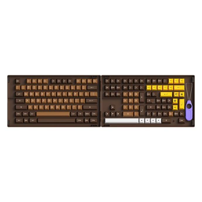 Akko Chocolate PBT Double-shot Keycaps 178 Set ASA Profile