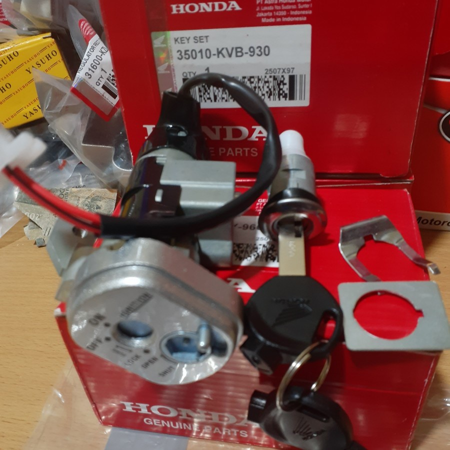 kunci kontak vario KVB kunci kontak set vario kunci kontak assy vario techno 110 karbu