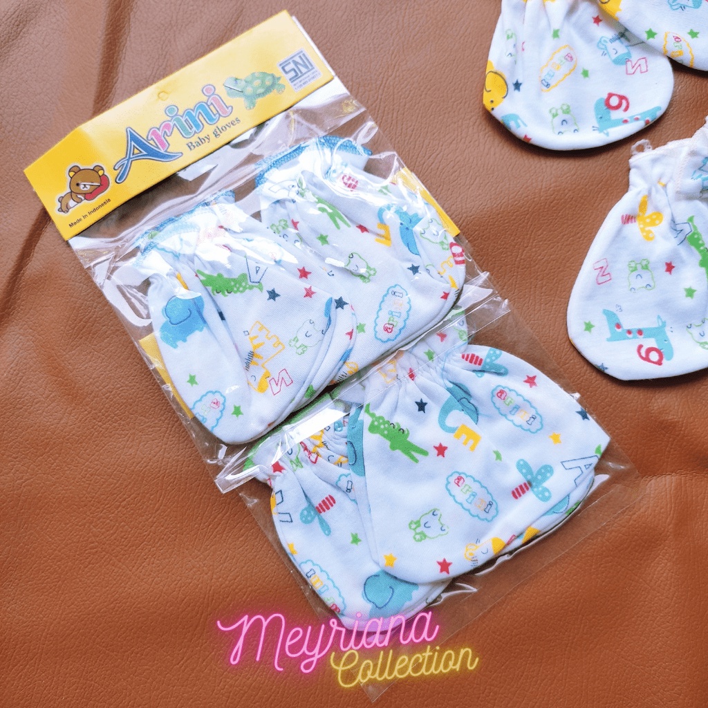 3 PCS Sarung Tangan 3 PCS Sarung Kaki Kaos Kaki Bayi Baru Lahir Myeriana Collection