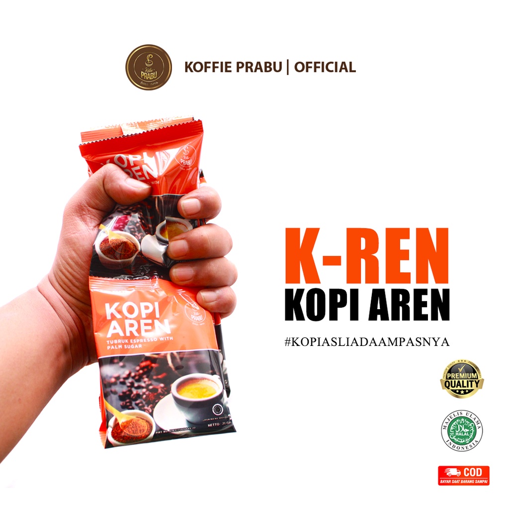 

{BARU DAN TERLAKU} KOPI PLUS GULA AREN ORGANIK RENCENG ISI 10 SACHET TANPA PENGAWET BY KOFFIE PRABU