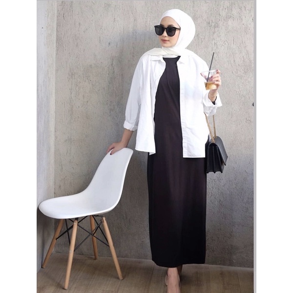 INNER DRESS LENGAN PENDEK/PANJANG JERSEY PREMIUM