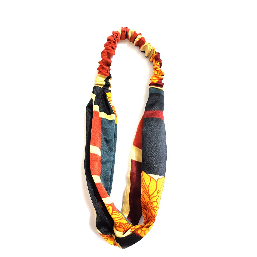 GOOD MADE - PREMIUM BANDANA SIMPUL TWIST ELASTIS ALA KOREA UNTUK WANITA | BANDO KOREA BERMOTIF | BANDANA