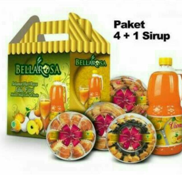 

Paket kue lebaran Kue kering bellarosa syrup