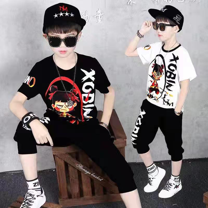 (LOLI-JKT) BOY-45 STELAN ANAK COWOK MOTIF XOBIN SIZE 110-160