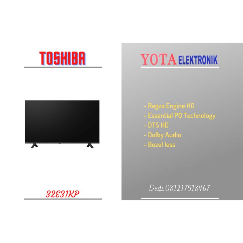 TV Toshiba 32inch 32E31KP