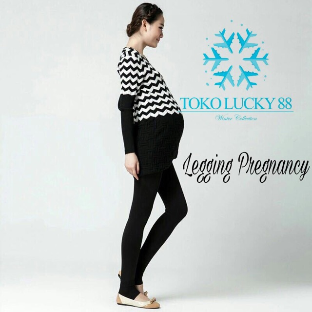 IMPORT Legging Thermal Pregnancy Celana Legging Hamil Mollad Musim dingin snow salju hiking winter