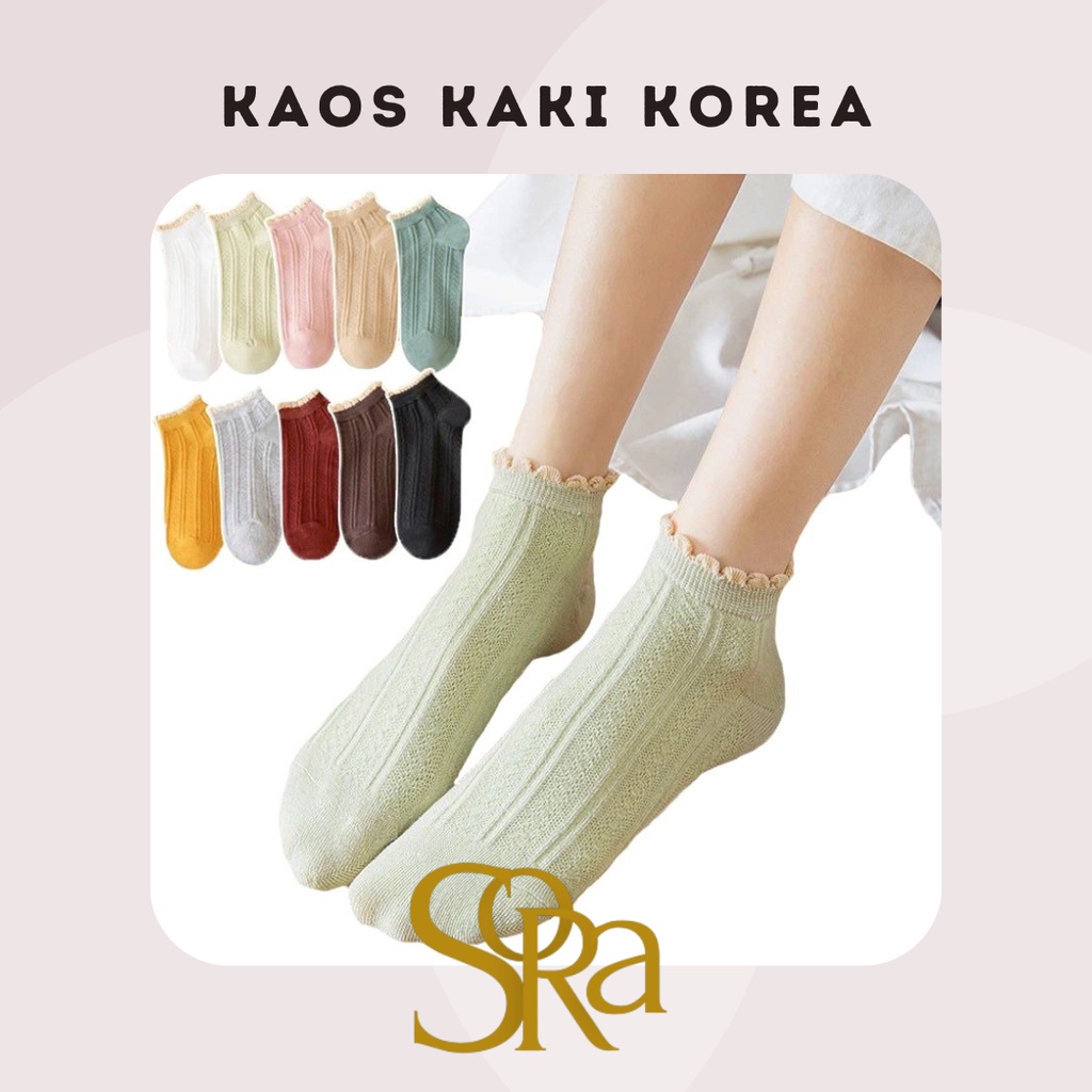 Kaos Kaki Korea / Kaos Kaki Renda / Kaos Kaki Pendek