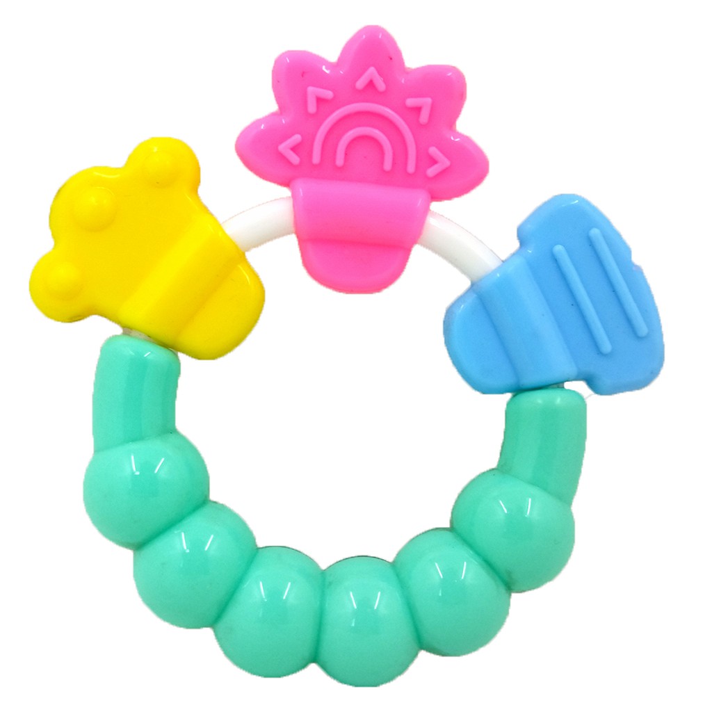 Rattle Teether Gelang Gigitan Bayi Mainan Empeng Bunyi Krincingan