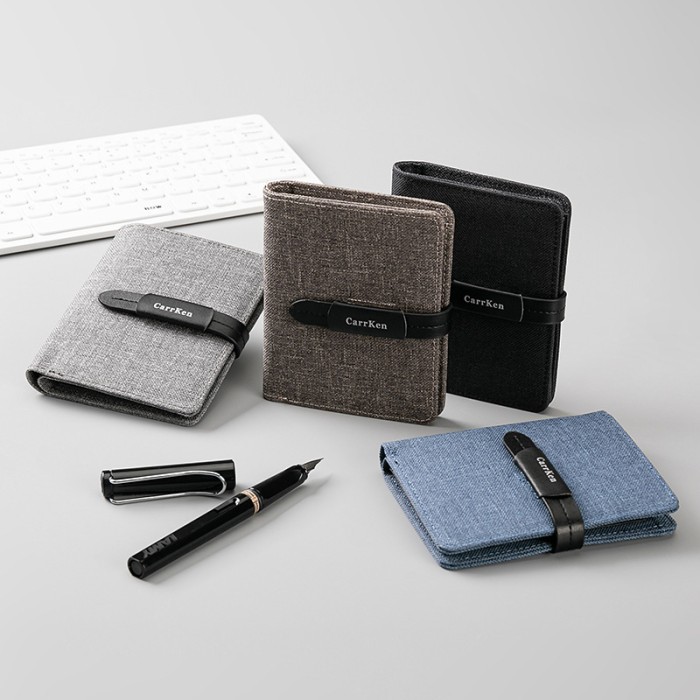 Dompet Pendek Pria Dompet Lipat Kanvas CarrKen Vertikal