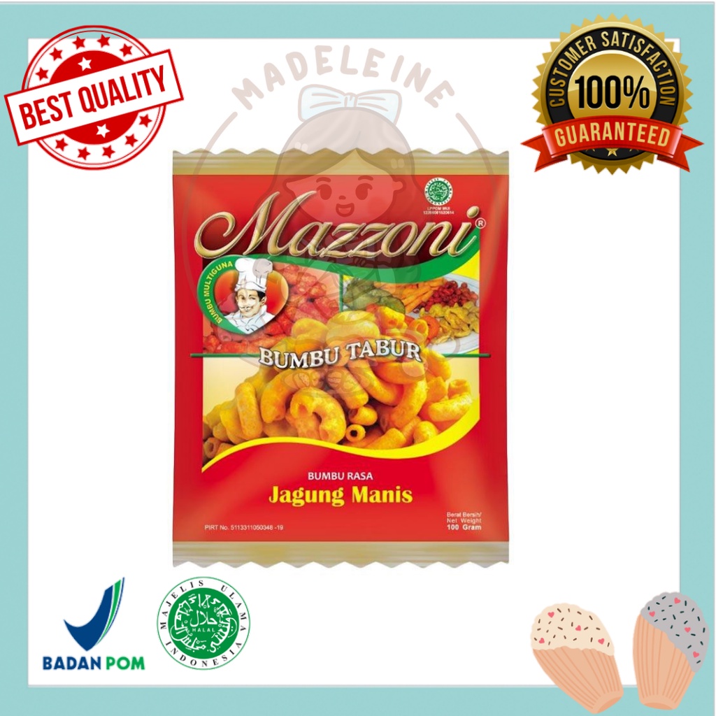 Jual Mazzoni Bumbu Jagung Manis 100 Gr Shopee Indonesia 