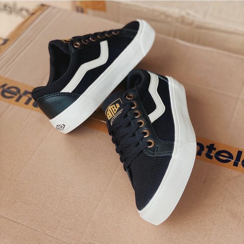 Sepatu Ventela Republic Low Black Natural