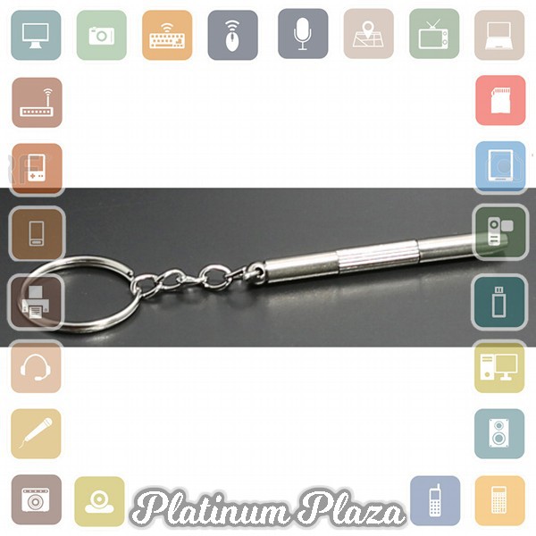 VENSTPOW Gantungan Kunci Obeng Plus Minus - V001 - Silver`CIJI9Q-