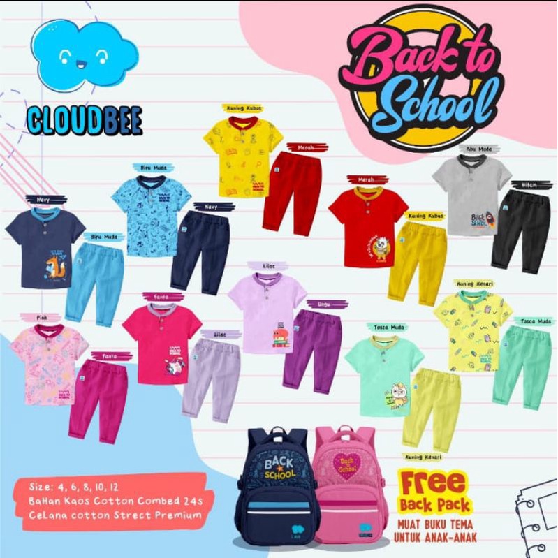Setelan Back to school Cloudbee