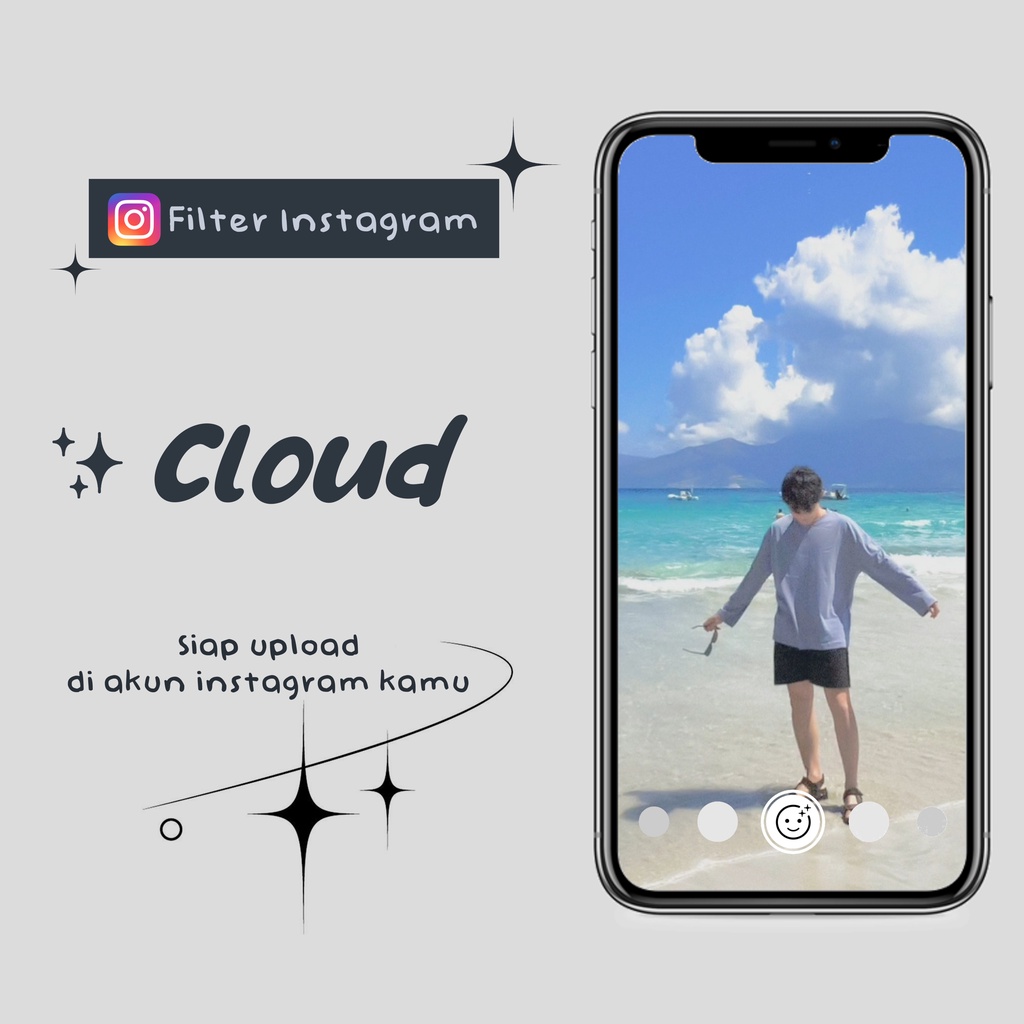 FILTER INSTAGRAM - CLOUD ( by @username kamu &amp; Nama Filter Bisa Diubah)