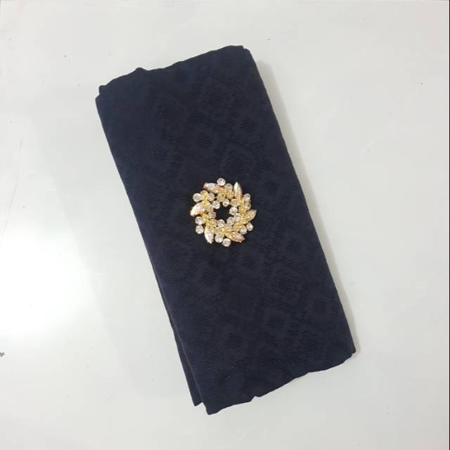 Kain batik bahan viscose warna hitam