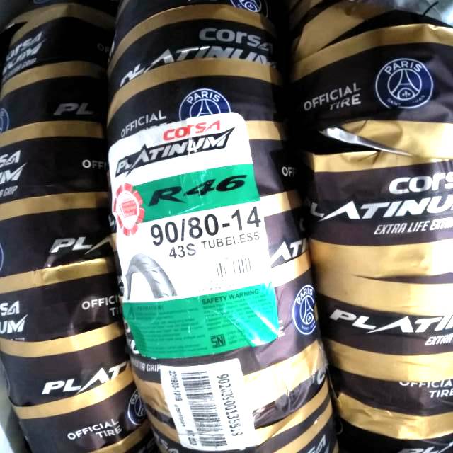 Ban tubles matic Corsa r46 90/80.14  RACING/soft compund free pentil 100% original for all matic