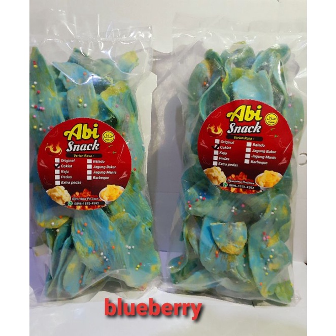 

Kripik Pisang Mandi Coklat Blueberry