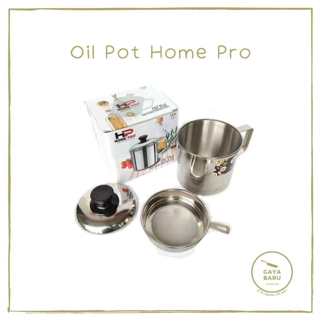 Tempat Saringan Minyak / Wadah Minyak / Oil Pot Premium Home Pro