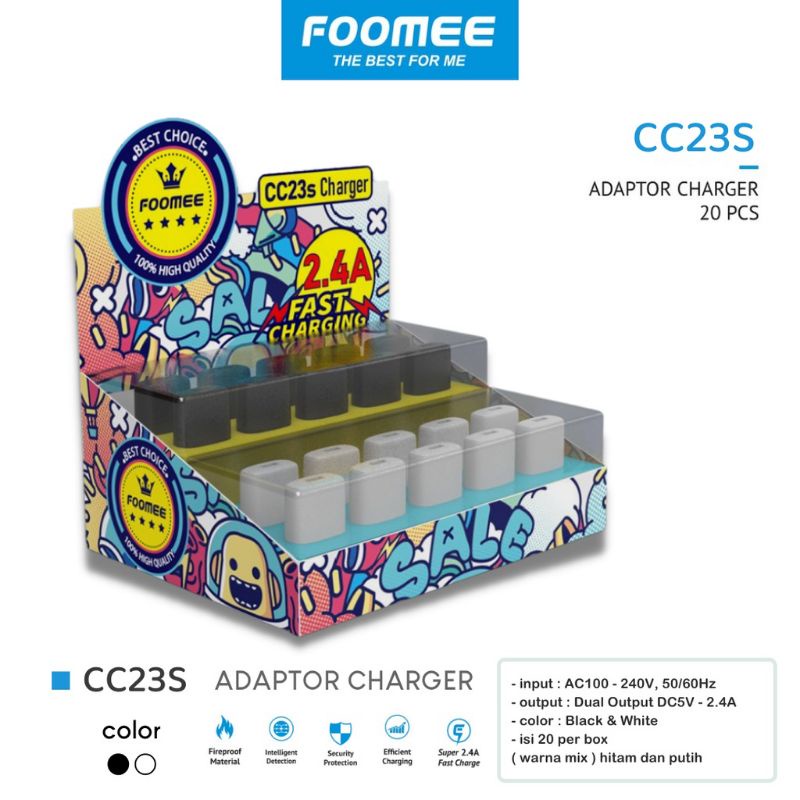 Foomee CC23s Charger 5V 2.4A