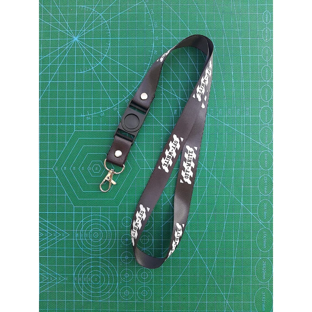 

SABLON Tali Off White Murah / Lanyard ID CARD Coach / Lanyard Off White / Tali ID Card / Tali KTA