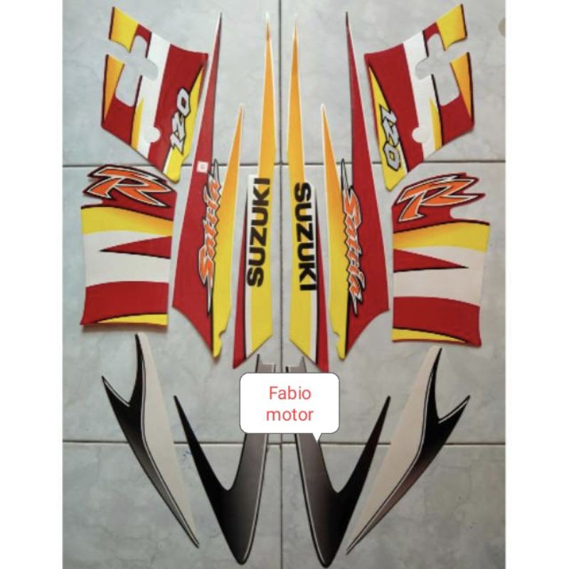 striping satria hiu merah putih