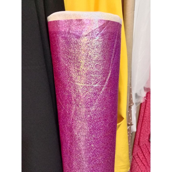 kain/bahan laminating metalic hologram garment