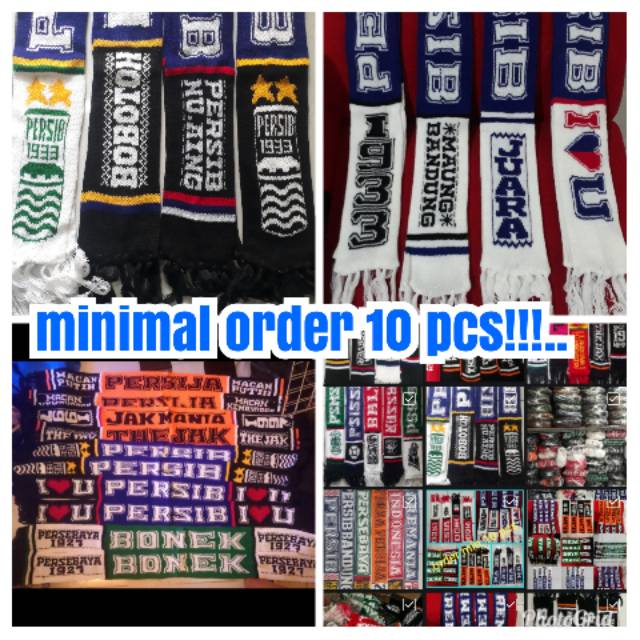 Syal rajut bola persib/ min order 10 pcs