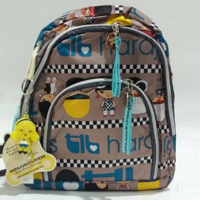 Tas backpack harajuku lovers ransel minni tas lucu