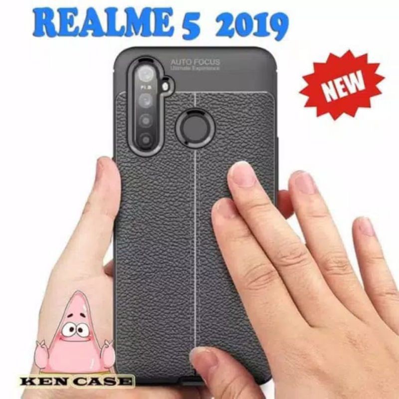 Autofokus /leather Case/Case kulit Realmi 5/Realmi 5pro