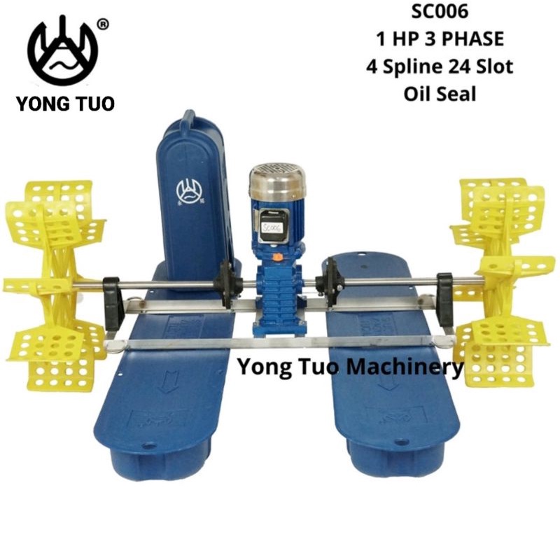 Kincir Air Tambak Yong Tuo SC006 1HP 3 Phase 4 Spline Oil Seal