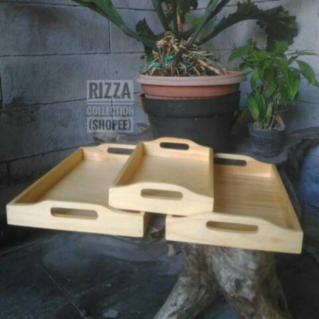 DISKON 15 Nampan Kayu Tray Montessori 3 Ukuran DISKON 15 Nampan Kayu Tray Montessori 3 Ukuran
