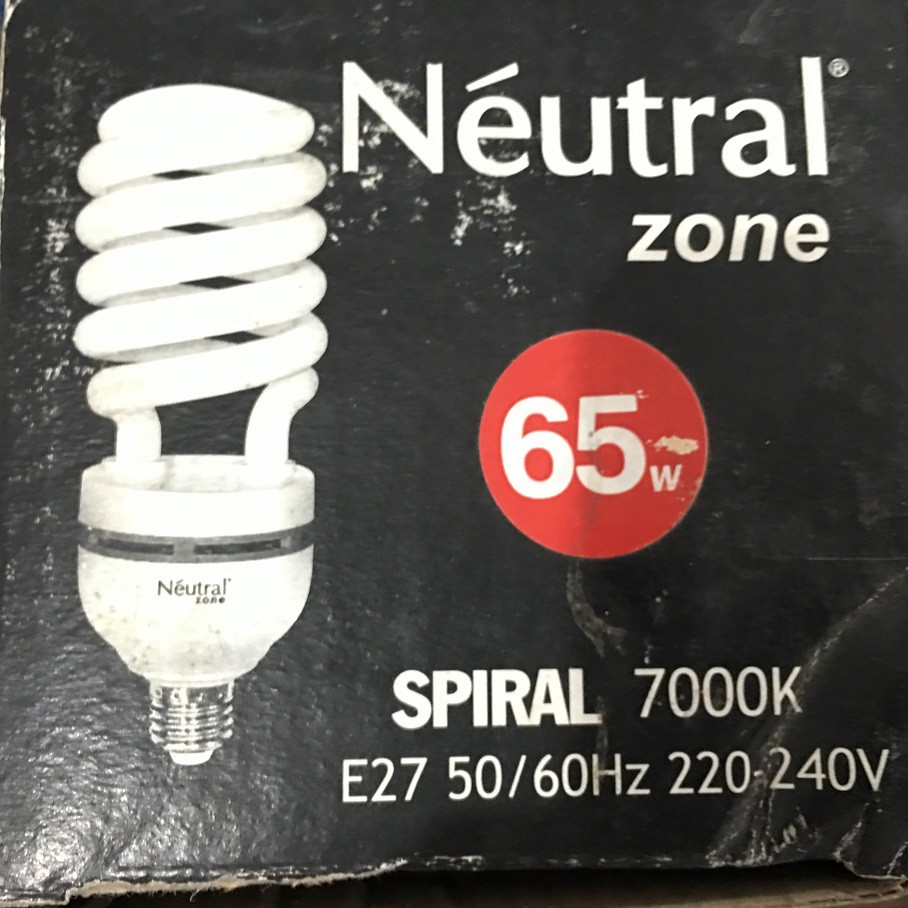 Spiral 65W Neural 7000K Cahaya Putih Terang Lampu Ulir Tornado