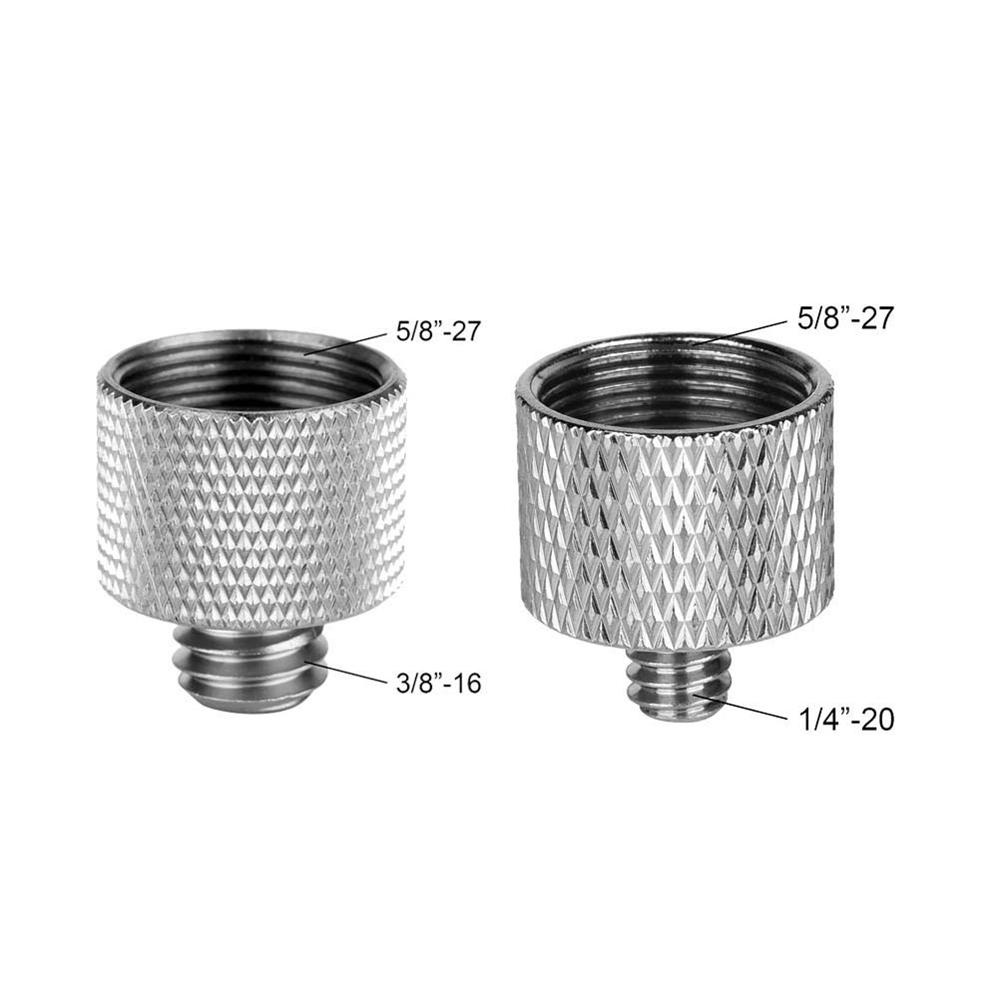 Agustinina Konverter Mic Paduan Aluminium Tahan Lama Untuk Dudukan Mikrofon Male to Female Thread Laser Level Mic Thread Adapter